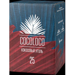 Кокосовый уголь для кальяна Cocoloco 72 шт (25 мм)