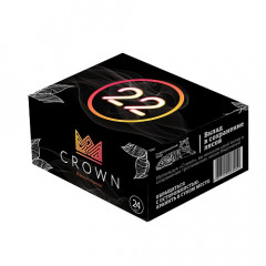 Кокосовый уголь для кальяна Crown 24 шт (22 мм)